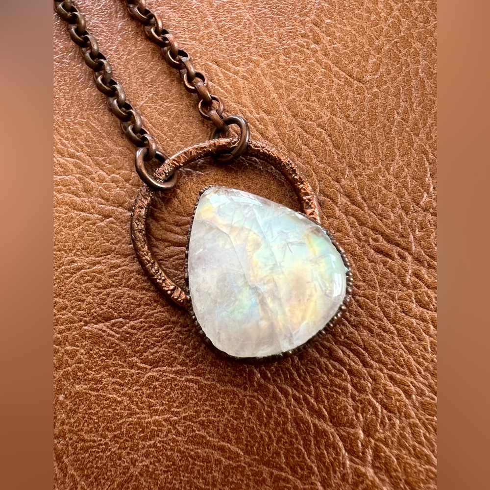 Rainbow Moonstone Necklace
